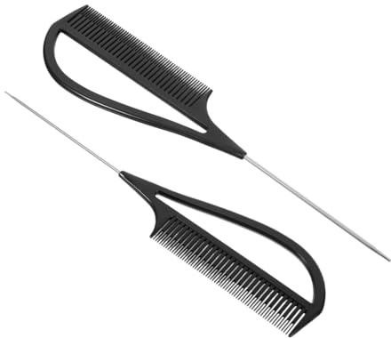 CLISPEED 2piezas Peine De Bolsillo Para Cardar Peine De Para Raya Herramientas Para Peluquería Ligero y Práctico