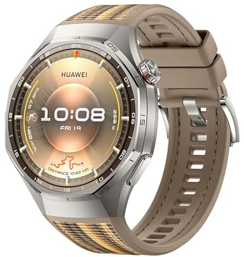 HUAWEI Watch GT 6 Pro Smartwatch, GPS, EKG, 1,47 AMOLED-Display, Bis zu 21 Tage Akku, umfassende Fahrrad-Features, 100+ Sportmodi, Kompatibel mit Android™ & iOS, Gesundheitsmonitoring, Braun, 46mm
