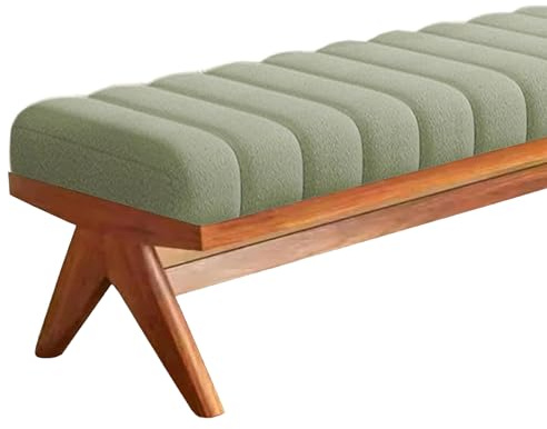 Genérico Cojín para Banco De Exterior/Interior De 50-200cm,Almohadilla Antideslizante para Asiento De 2/3 Plaza,para Ventanas Panorámicas,Bancos,Comedor,Sillones,Columpios,Sofá,Verde,40x200CM