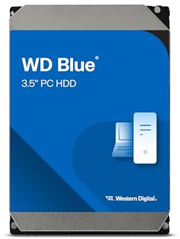 Western Digital WD40EZZX Disque dur interne WD Blue PC 4 To – 5400 tr/min, SATA 6 Go/s, 128 Mo de cache, 3,5