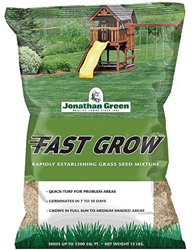Jonathan Green (10830) Fast Grow Grass Seed - Cool Season Lawn Seed (15 lb)