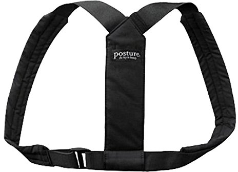 Swedish Posture Haltungstrainer und Geradehalter Classic Rückentrainer, Schwarz, S