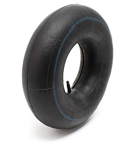 Wiltec Chambre à air 16x6.50-8 pour pneu de tracteur à pelouse – 400 x 400 x 100 mm – avec Valve droite – capacité de charge max. 300 kg – pour Roue Tondeuse à gazon Brouette Chariot Diable