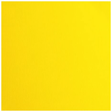 Florence Papier Cartonné Jaune Rugueux - 30,5 x 30,5 cm - Lemon Yellow - 20 feuilles - 216 g/m² - Papier pour Scrapbooking, Carterie, Perforation et Faire Part de Mariage