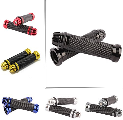 Motorcycle 7/8 Hand Grips Handle BAR Gel for Yamaha YZF 600 R6 Suzuki GSXR 1000(Black)