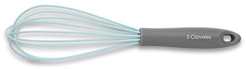 3 Claveles - batidor cocina de silicona color azul de 27 cm, menaje de hogar