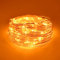 Dalugo Orange Lichterkette Batterie, 5m 50 LED Orange Innen Lichterketten mit Batterie für Halloween, Weihnachten, Wohnkultur