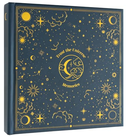 Grupo Erik Polaroid Photo Album Self Adhesive - Astral | 6.3 x 6.3 inches - 16 x 16 cm, 11 Double Sided Pages, Hardcover Instax Photo Album | Cute Gifts Under 15 Pounds