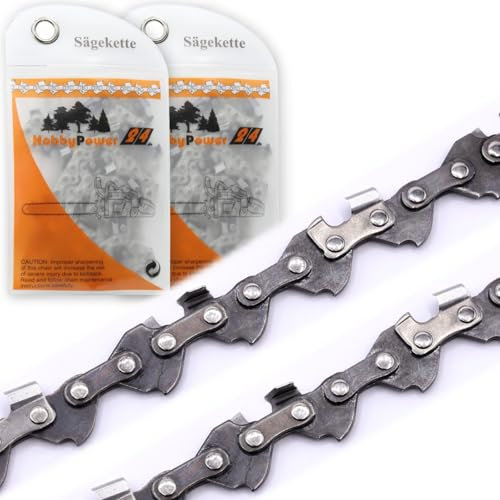 2x Sägekette Ersatzkette Kette Halbmeißel 12cm 28TG 1,1mm kompatibel für WORX Akku Kettensäge Astsäge WG324E / WG324E.9 / WG325E / WG325E.9 ersetzt Org. WA0142