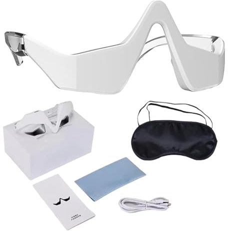 Augenmassagegerät Mit Wärme, Multifunktionales Eye Massager, Temperatur Wärme Augen Heizkissen Augenmassagegerät,2 Massagemodi,3 Stufen Stärke Für Entspannendes,Reduzieren Schwarze Kreise, Trockene
