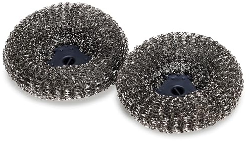 Joseph Joseph SinkTech Stainless Steel Scourer for Stubborn Stains, Replacement Heads - Pack of 2