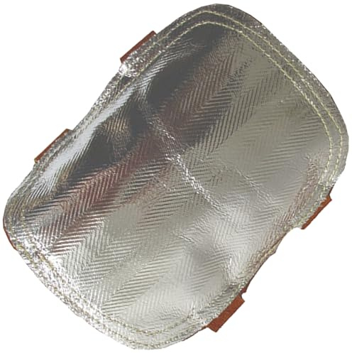 SHOOYIO Guantes de protección profesional de mano de cuero con barrera térmica aluminizada, aptos para guantes de soldadura de fundición para trabajos de fundición