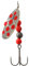 Savage Gear Caviar Spinner, Hechtköder, Angelköder, Kunstköder, Barschköder, Zanderköder, Köder für Hecht, Zander, Barsch, Forellenköder, Barschspinner, Forellenspinner, Hechtspinner, Farbe:Fluo Orange Silver, Größe / Gewicht / Packungsinhalt:Gr. 4 / 18g