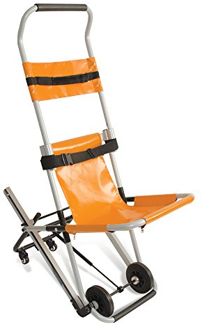 Reliance Medical Relequip Evacuation Chair with Bracket and Cover-Lightweight, Compact and Easy to Use - Adjustable Head Pad and Patient Restraint - Ideal for Offices, Hotels and Multi-Level Buildings