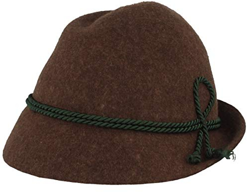 Breiter Trachtenhut Braun Größe XL (60-61)