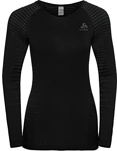 Odlo Damen Funktionsunterwäsche Langarm Shirt PERFORMANCE LIGHT, black, XS