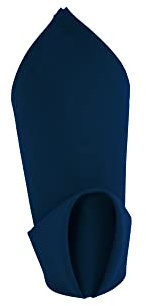 Weavric Servilletas de Tela a Granel, Juego de 12, 20 x 20 Pulgadas, Lavables, sin Arrugas, Reutilizables, Color Azul Marino, con Borde con Dobladillo para Bodas, Fiestas, hoteles, restaurantes