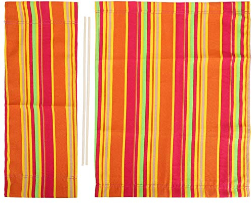 Marvellous Stuhl Canvas Ersatz, 1 Set Regiestuhl Canvas Ersatz Sitztuch Home Supplies Möbelzubehör（Blau, Bunt, Schwarz, Weiß）(Bunt)