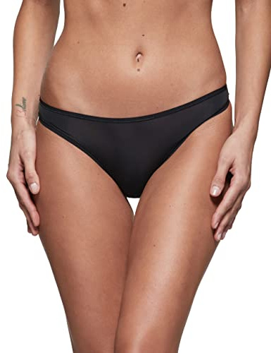 POMPEA Slip Mini My Skin, Intimo Donna, Nero, 44 confezione da 3