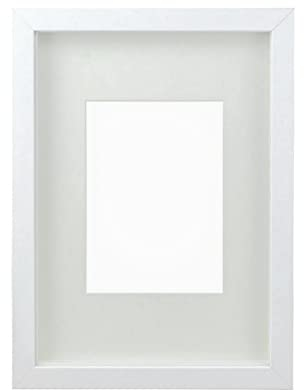 SAFE Marco de fotos 3D blanco, 25 x 30 cm, tamaño de la ventana de 115 x 165 mm, profundidad utilizable de 20 mm (blanco)