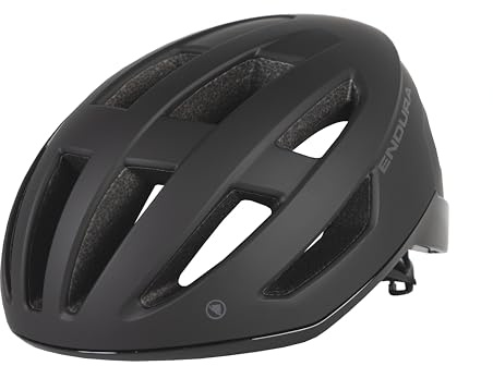Endura Unisex Erwachsene Xtract Fahrradhelm | Geformte Konstruktion | Rennrad | Atmungsaktiv | Verstellbar Helm, Schwarz, L-XL