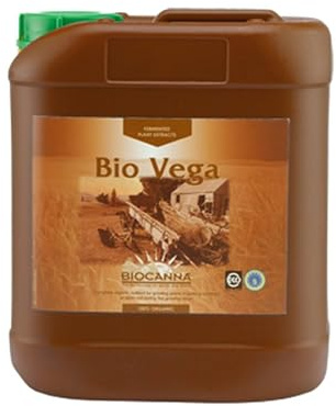 GROWMANIA Fertilizante Bio Vega de Bio Canna 5 L | Abono Etapa Incremento Rico en Nitrógeno para Plantas y Cultivos | 100% Orgánico Certificado OMRI y CU