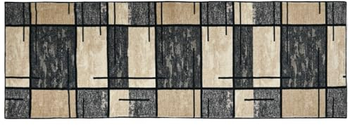 Teppich Läufer, Waschbar Küchenteppich, 7.5mm Küchenläufer Hochwertige Teppichläufer Rutschhemmender Gelrücken Dauerhaft für Küche, Flur & Wohnraum 40x100cm