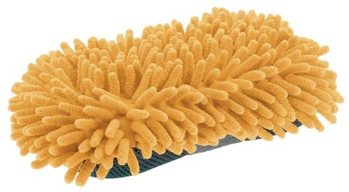 Billionaire - Spugna in microfibra Premium per il lavaggio e la cura della tua auto, spugna per la pulizia della carrozzeria, inclusa griglia sul retro per lo sporco più estremo 23 x 12 cm