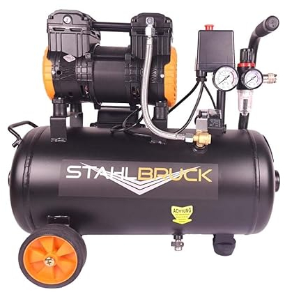 Stahlbruck Flüsterkompressor LK 25-1 B, 6 bar, 62 dB, 25 Liter Tank