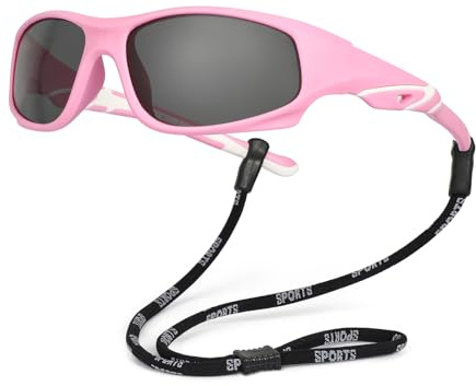Hifot Gafas de Sol Polarizadas Gafas Sol Niño Niña Bebé Gafas Sol Infantiles Goma Suaves Gafas UV400 Protección Rayos para 3-12 Años