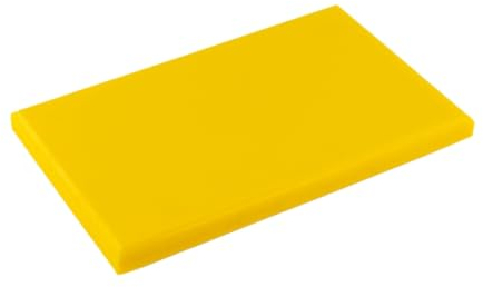 TOPATUPA - Tabla de corte profesional de polietileno - 50x30x2 cm - con gomas antideslizantes - (Amarillo)