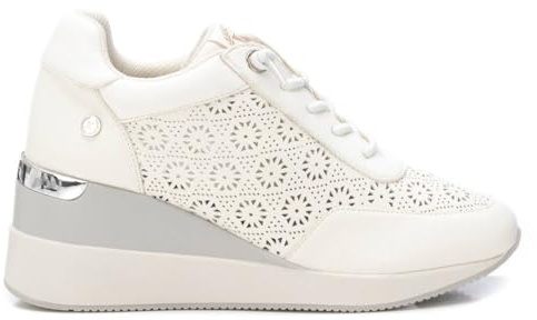 XTI - Zapatilla Mujer Blanco - Calzado Cómodo y Versátil - Moda Casual - Modelo 14377603 (Talla 37)