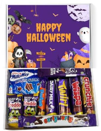 QLV Halloween Chocolate Box, Trick or Treat Letterbox Gift & Sweets
