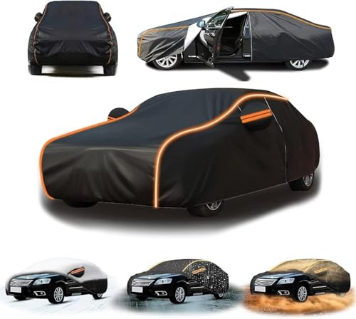 Car Cover Compatible with Dodge Nitro 2006-2011,Waterproof Car Cover All-Weather,Thin,Sun Rain UV Dust Protection with Door Zipper w5e