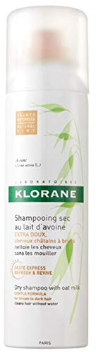 Klorane Shampoo Secco al Latte d'Avena per Capelli Scuri, 150 ml