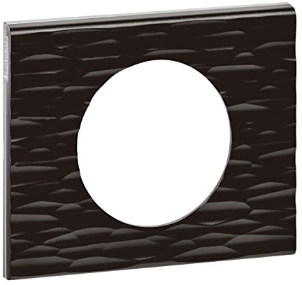 LEGRAND - Plaque Céliane - Plaque de Finition pour Prises et Interrupteurs Céliane - 1 Poste - Corian® Gougé