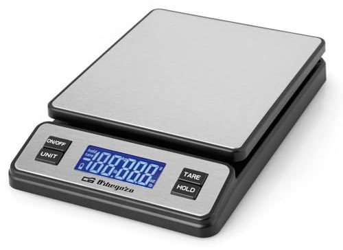 Orbegozo PC 3100, Báscula cocina digital, gran capacidad hasta 40 Kg, superficie INOX, escalado 2 g, pantalla LCD, conexión USB