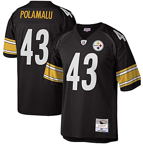 Mitchell&Ness M&N NFL Legacy Maillot Steelers 2005 Troy Polamalu Black/Black L