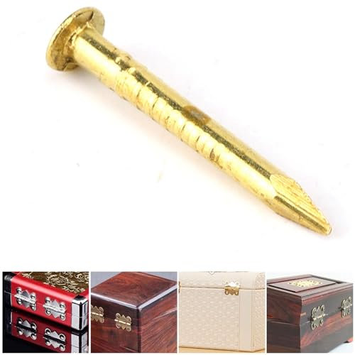 Clou à tête ronde, clou en laiton à forte fonction de fixation, pour la maison(15mm long)