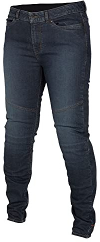 KLIM Women's Betty Tapered Stretch Denim Motorcyle Pants - Size 8 - Indigo