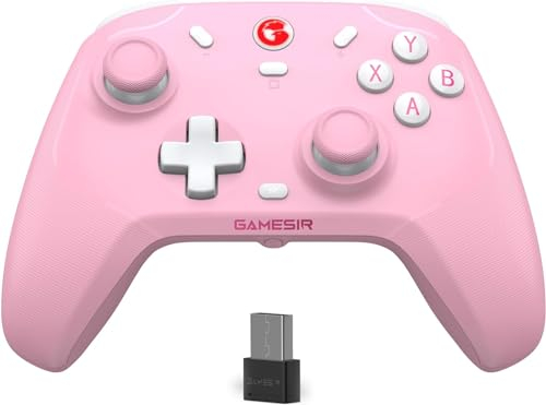 GameSir T4 Cyclone Pro Wireless Pro Controller,Hall Effect Controller (No Drifting) for Windows PC, Switch, Steam Deck, Android & iOS(Pink)