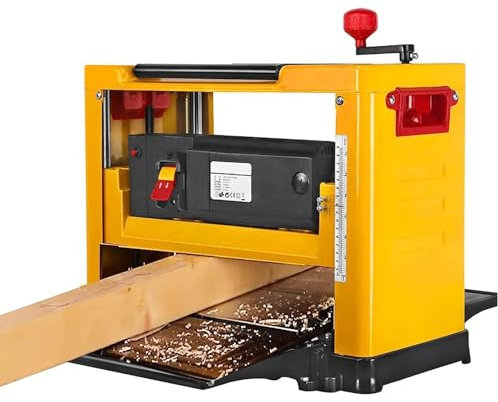 2000 W Power bänkhyvel med 8000R/min, 13 tums elektriska skarvplan för skrivbord med kopparmotor 6-160 mmH 1-3 mmT multifunktionell tjocklekshyvel