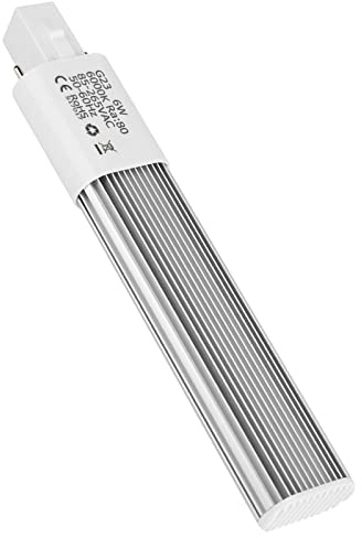 Culnflun Lampada compatta a LED Apparecchi di illuminazione a lampadina tubolare da 6 W ad alta illuminazione per ufficio domestico (G23)