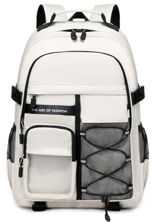 Lmwzh schulrucksack teenager schulranzen jungen laptop rucksack Mädchen wasserdicht schultasche(grau)