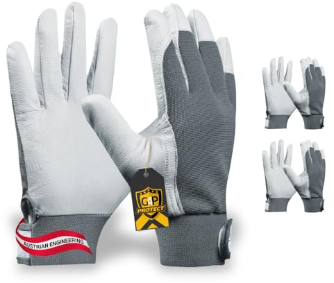 G4P Comfort Pro Arbeitshandschuhe, 2 Paar, Gr. 9/L, Leder, atmungsaktiv
