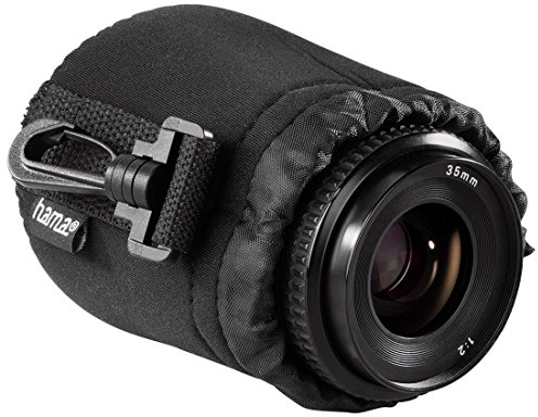 Hama Objektivbeutel, Neopren, Größe S, u.a. passend für Objektive von Herstellern wie Nikon, Canon, Olympus, Panasonic, Sony, Sigma, Tamron, Leica etc.