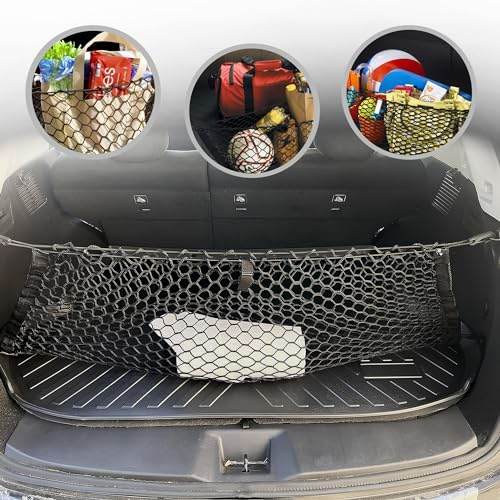 Envelope Style Automotive Elastic Trunk Mesh Cargo Net for Nissan Murano 2015-2025 - Premium Trunk Organizer and Storage - Luggage Net for SUV - Best Car Organizer for Nissan Murano
