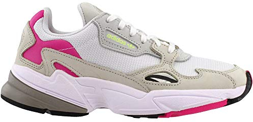 adidas Damen Falcon W Fitnessschuhe, Ftwwht Cbrown Greone, 40 EU