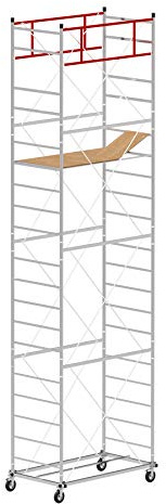 Trabattello altezza di lavoro 7.40 m in acciaio serie M5 LUX made in italy I SCEDIL