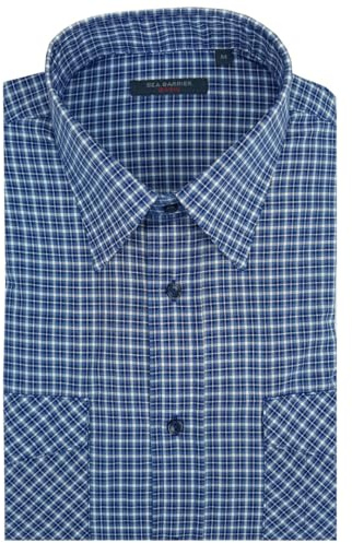SEA BARRIER Camicia Uomo Manica Corta con Taschino Classica Cotone a Quadri M L XL XXL 3XL (XL - 264)